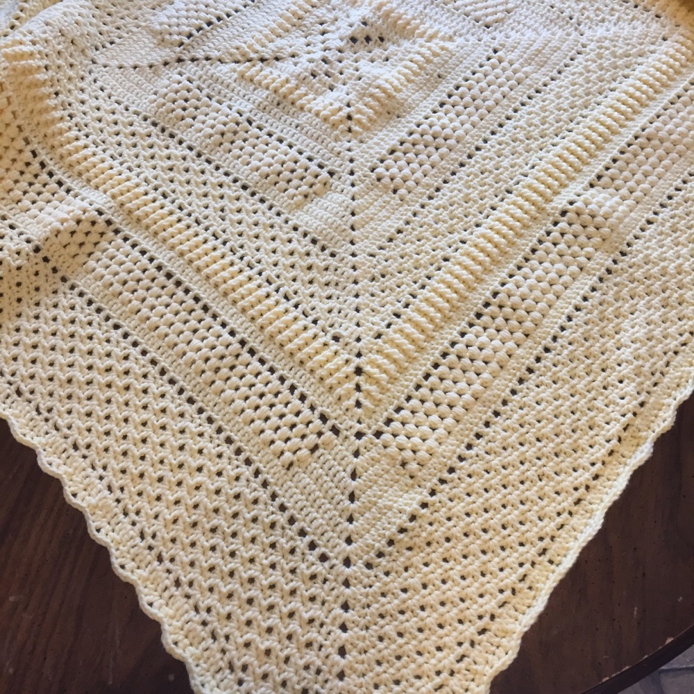 GONE BANANAS Crocheted Baby Blanket - Picture 4 of 5